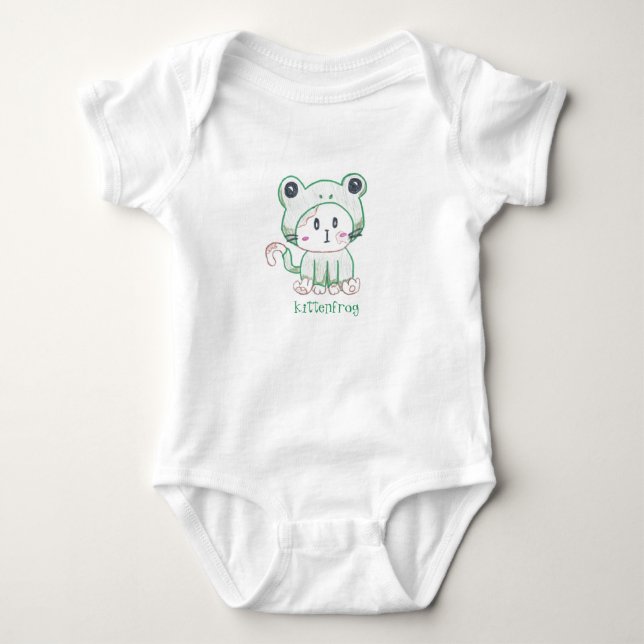 Kittenfrog Spielanzug für Babys/Kleinkinder Baby Strampler (Vorderseite)