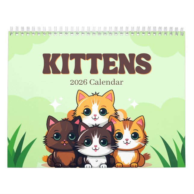 Kittens 2026 Calendar Kalender (Titelbild)