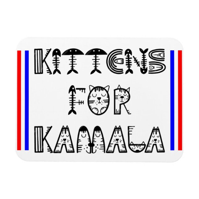 KITTENS ADORE KAMALA MAGNET (Horizontal)
