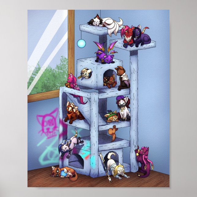 Kittens on the Cat Tree Poster (Vorne)