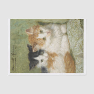 Kittens Painting Henriette Ronner-Knip (1821-1909) Seidenpapier