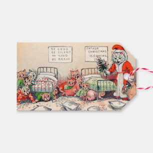 Kittens und Santa Cat, Louis Wain Geschenkanhänger