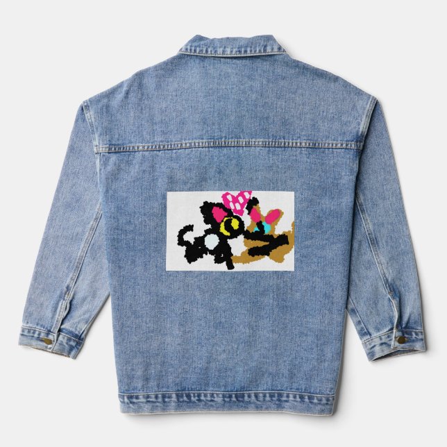 Kittens Valentine Jeansjacke (Rückseite)