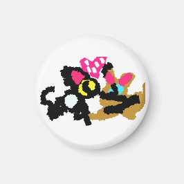 Kittens Valentine Magnet