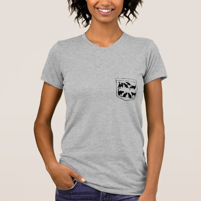Kitties in the Pocket T-Shirt (Vorderseite)