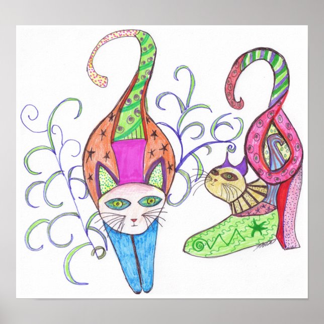 Kitties Katty Impression en toile (Devant)