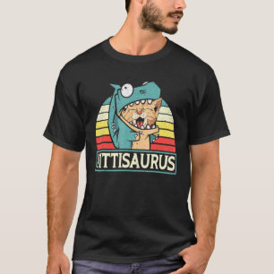 Kittisaurus Dinosaur Owner Cat Owner Dino T-Shirt