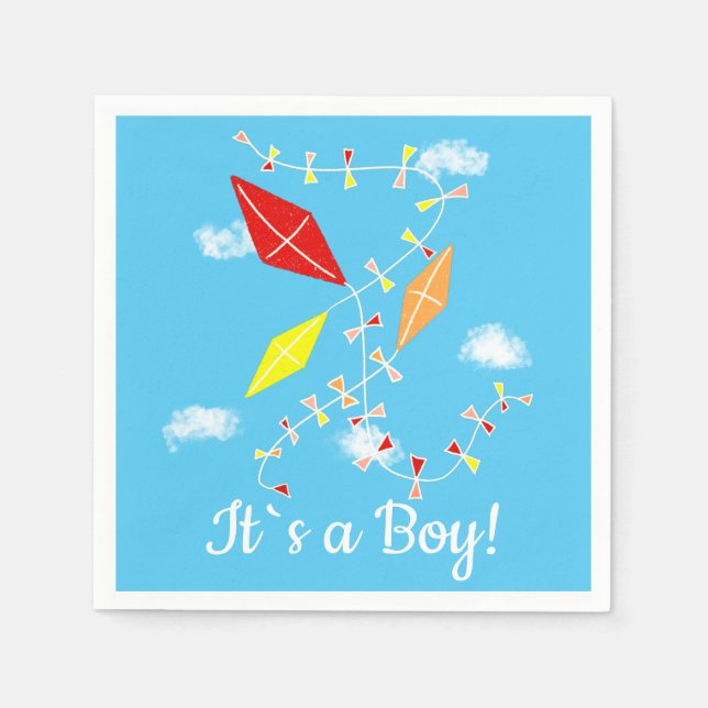 Kitts in Sky Es ist ein Baby Shower Party Serviette (Vorderseite)