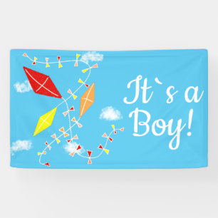 Kitts in Sky Es ist eine Baby-Dusche Banner