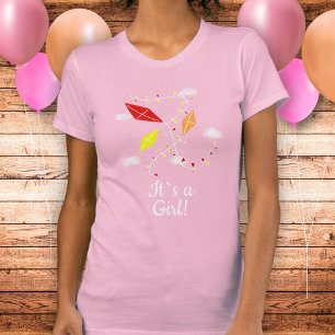 Kitts in Sky Pink Es ist eine Girl Baby Dusche T-Shirt