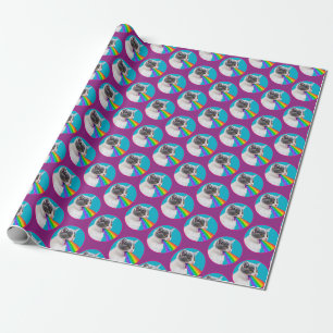 Kitts Spits Up Rainbow Geschenkpapier