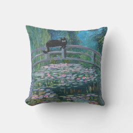 Kitty à Monet coussin