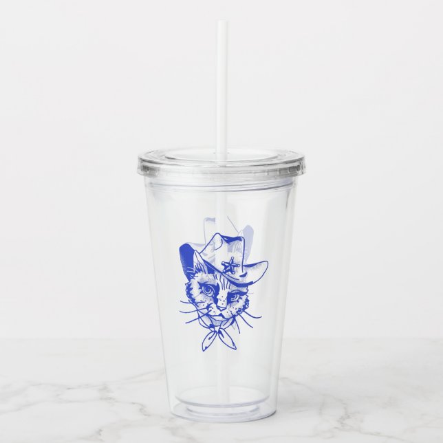 Kitty Acrylic Tumbler Acryltrinkbecher (Vorderseite)