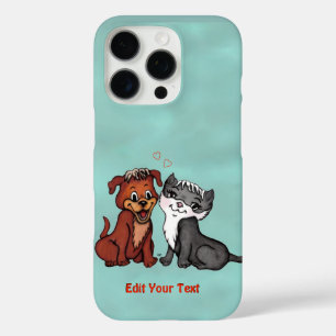 Kitty and Puppy , bearbeiten Sie Ihren Text iPhone 16 Pro Hülle