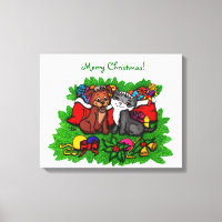 Kitty and Puppy , Happy XMas