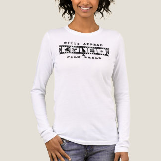 Kitty Appeal & Film Reels Langarm Weißes T-Shirt Tri-Blend Shirt