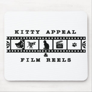 Kitty Appeal & Film Reels Mousepad (Weiß)