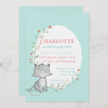 Kitty Aquamarin Floral Geburtstagsparty