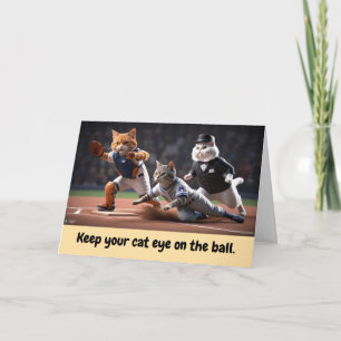 Kitty Baseball Karte