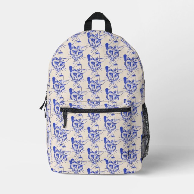 Kitty Bedruckter Rucksack (Vorderseite)