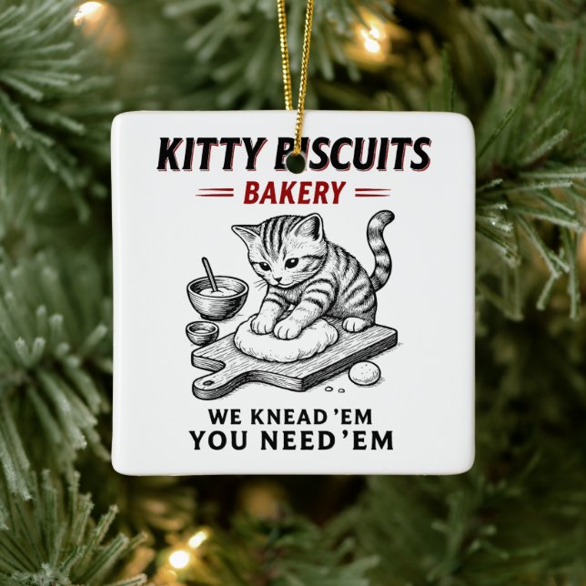 Kitty Biscuits Bäckerei Keramikornament (Baum)