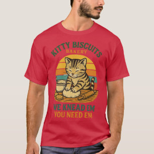 Kitty Biscuits Bäckerei Lustige Katze Backen T-Shirt