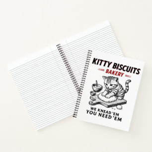 Kitty Biscuits Bäckerei Notizbuch
