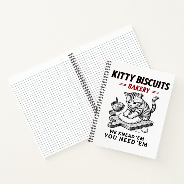 Kitty Biscuits Bäckerei Notizbuch (Innenseite)