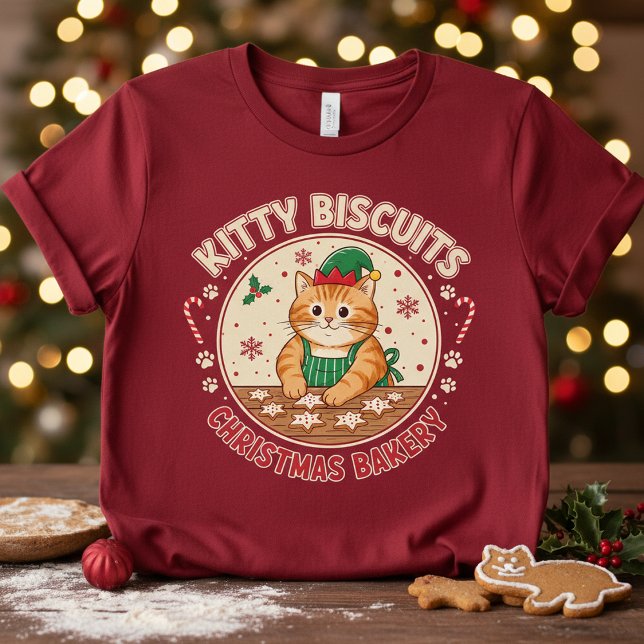 Kitty biscuits christmas Bakery Cat meme T-Shirt (Von Creator hochgeladen)