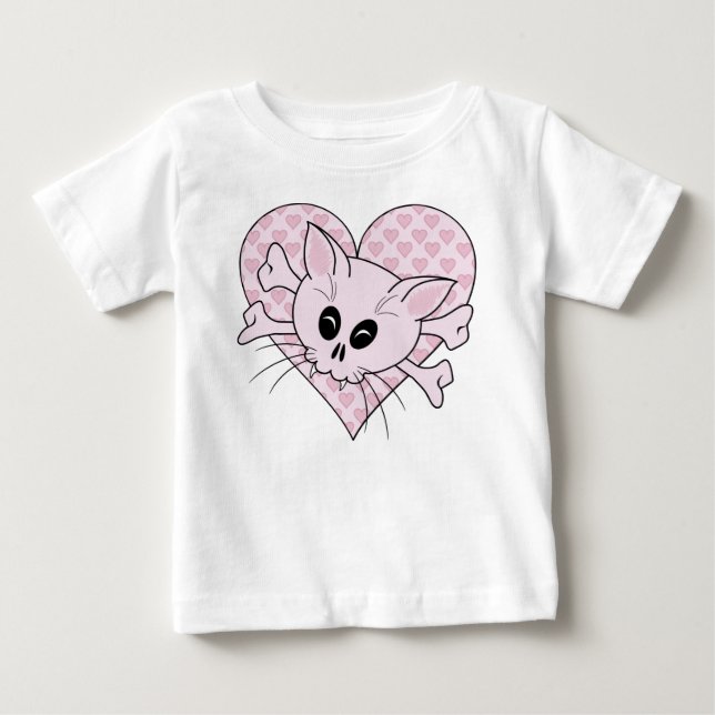 Kitty Bones Baby T-shirt (Vorderseite)
