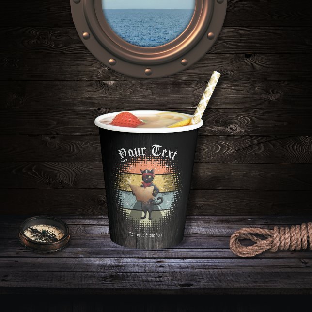Kitty Buccaneers Sunset Quest Pappbecher (Kitty Buccaneer's Sunset Quest Paper Cups)