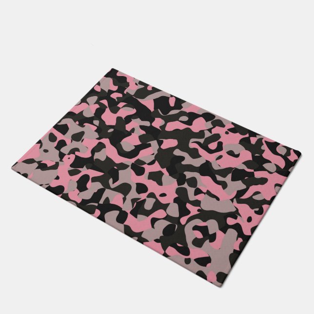 Kitty Camouflage Fußmatte (Schrägansicht)