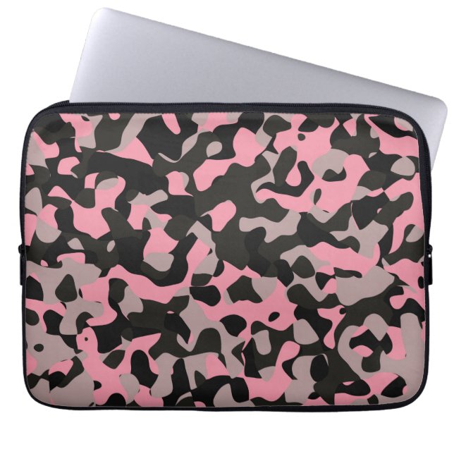 Kitty Camouflage Laptopschutzhülle (Vorderseite)