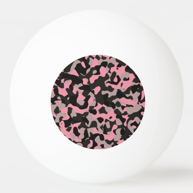 Kitty Camouflage Tischtennisball (Vorderseite)