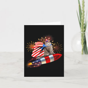 Kitty Cat 4. Juli Rakete mit Fireworks US sa Pa Karte