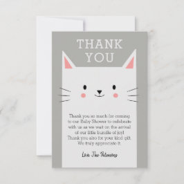 Kitty Cat Baby Dusche Danke Custom
