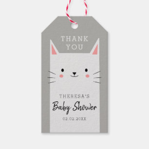 Kitty Cat Baby Shooter Vielen Dank für Ihre Unters Geschenkanhänger