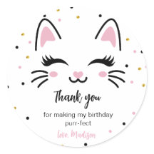 Kitty Cat Birthday Party Gefallen für Baby Pink Gi