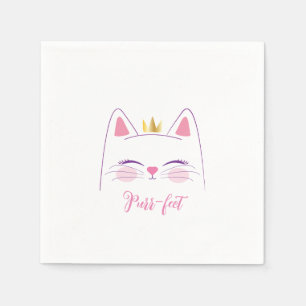 Kitty Cat Birthday Party Gefallen klassischer Roun Serviette
