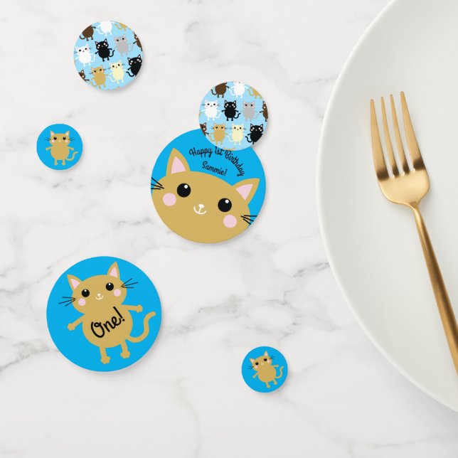 Kitty Cat Birthday Party Kinder Konfetti (Gruppe)