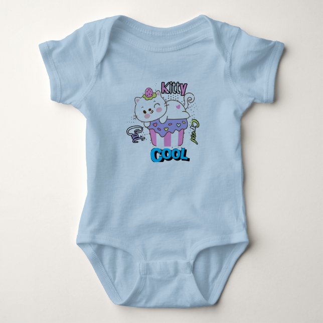 Kitty Cat Crew cool Baby Strampler (Vorderseite)