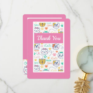 Kitty Cat Dankeskarte