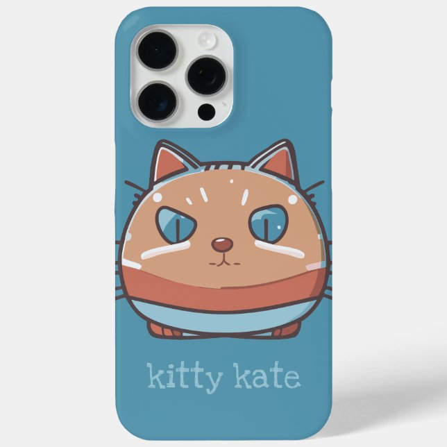Kitty Cat Faced Case-Mate iPhone Hülle (Rückseite)
