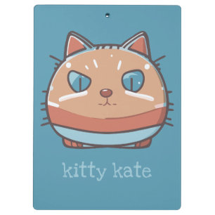 Kitty Cat Faced Klemmbrett