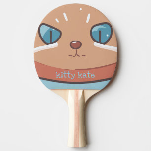 Kitty Cat Faced Tischtennis Schläger