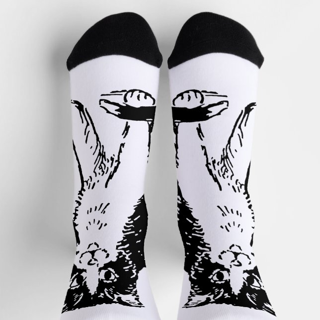 Kitty Cat Fine Art Socken (Oben)