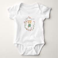 Kitty Cat Floral Personalisiert Name Girl