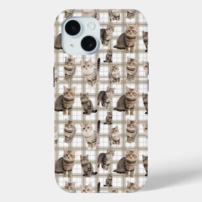Kitty Cat iPhone 15 Phone Case (Rückseite)