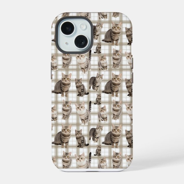 Kitty Cat iPhone 15 Phone Case Hülle (Rückseite)