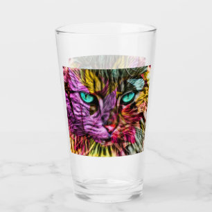 Kitty Cat Kitten Künstlerisch Design Glas